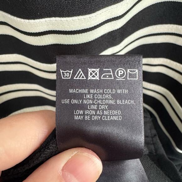 Maeve Anthropologie Black & White Dress Size 2 Petite - Picture 7 of 8